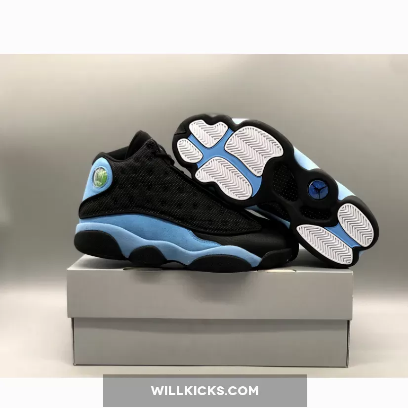 Air Jordan 13 Black/University Blue-White DJ5982-041 - jordan 13 all black