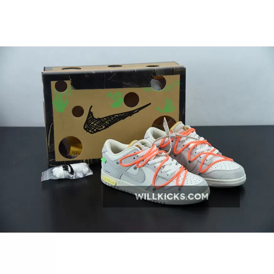 Off-White x Nike Dunk Low '11 of 50' Sail/Neutral Grey / nike dunk neutral grey