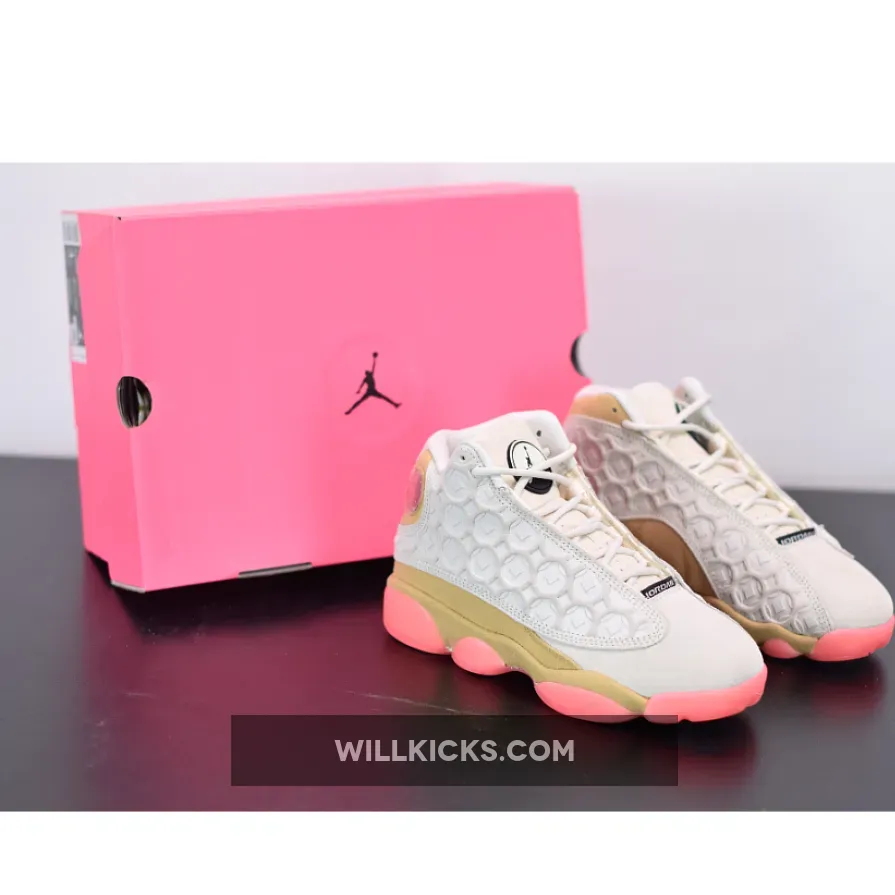 Air Jordan 13 'CNY' Pale Ivory/Black-Digital Pink-Club Gold CW4409-100 / jordan retro 13 pale ivory/black/digital pink