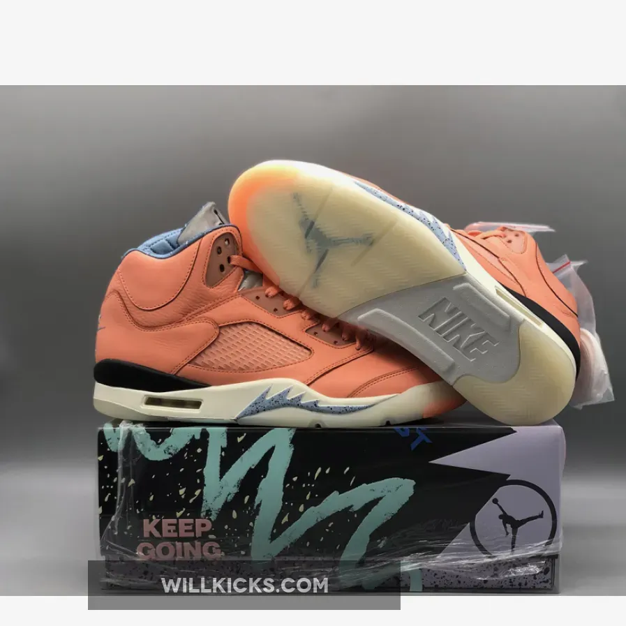 DJ Khaled x Air Jordan 5 We The Best Crimson Bliss/Leche Blue-Sail DV4982-641 / dj khaled blue jordans