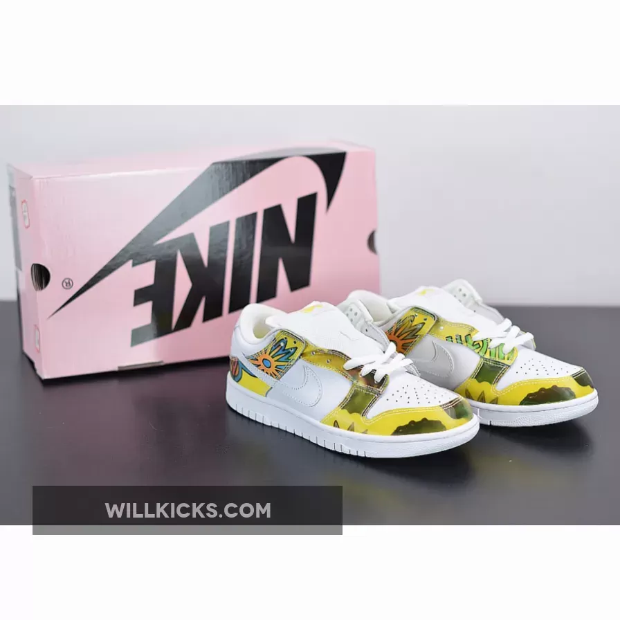 Nike SB Dunk Low Pro 'De La Soul' White/Yellow 304292-171 Discount