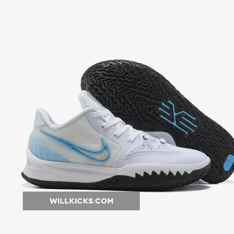Nike Kyrie Low 4 White/Laser Blue-Dark Raisin / Kyrie 4 Black Laser Fuchsia