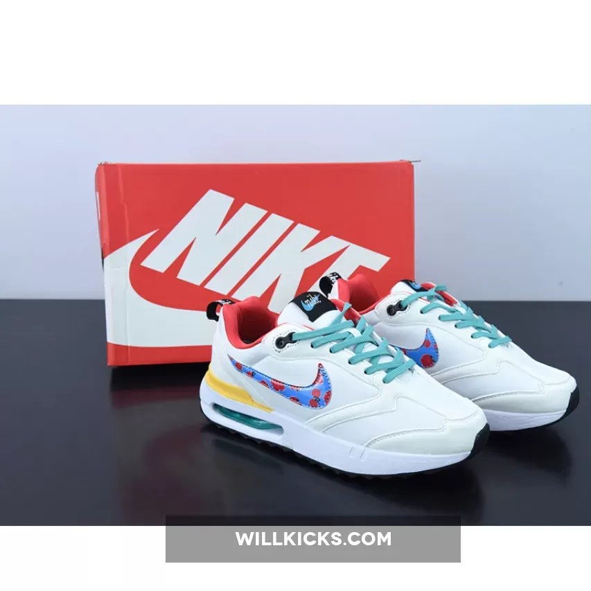 Nike Air Max Dawn White/Washed Teal/Vivid Sulfur/Multi-Color, vivid sulfur color