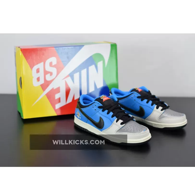 Nike Sb Dunk Low Pro 'Instant Skateboards' Blue Hero/Pale Ivory/Black - instant skateboard dunk