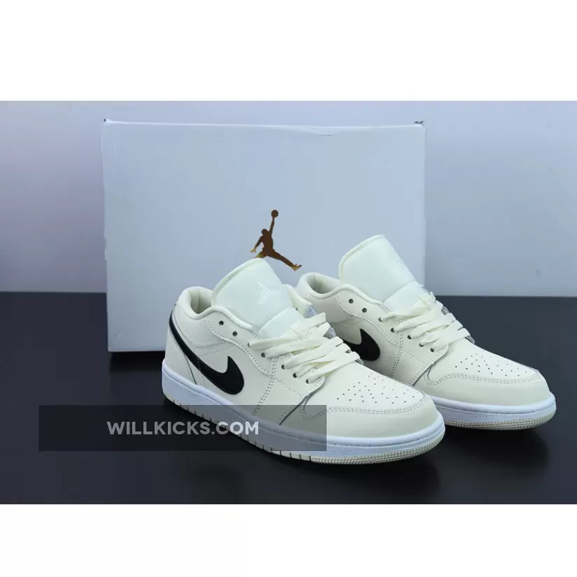 Air Jordan 1 Low Coconut Milk/Black-White DC0774-121 / air jordan 1 coconut milk low