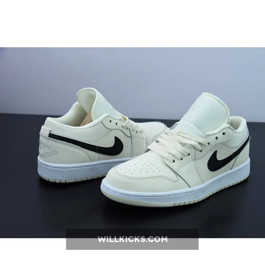 Air Jordan 1 Low Coconut Milk/Black-White DC0774-121 / air jordan 1 coconut milk low