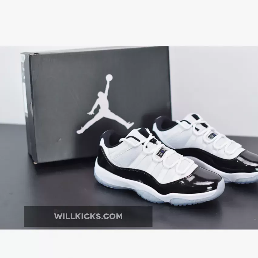 Air Jordan 11 Retro Low White/Black-Concord 528895-153 New Releases