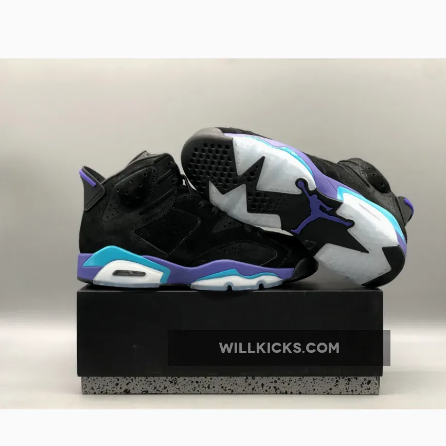 Air Jordan 6 'Aqua' Black/Bright Concord-Aquatone - Jordan 6 17 23 Aqua CT8529-004