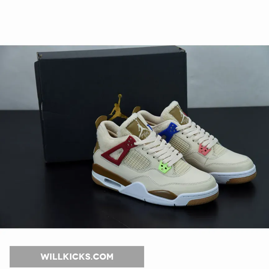 Air Jordan 4 'Where The Wild Things Are' DH0572-264, jordan retro 4 beige red volt