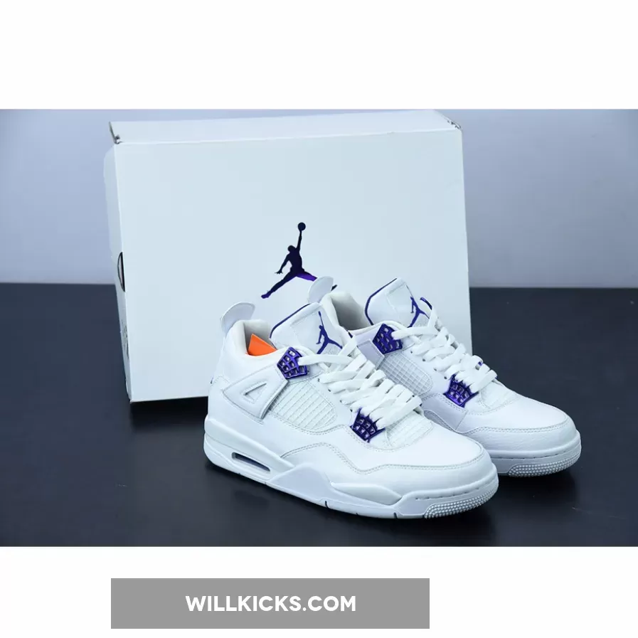 Air Jordan 4 Retro 'Metallic Purple' White/Court Purple CT8527-115 / metallic purple jordan 4s