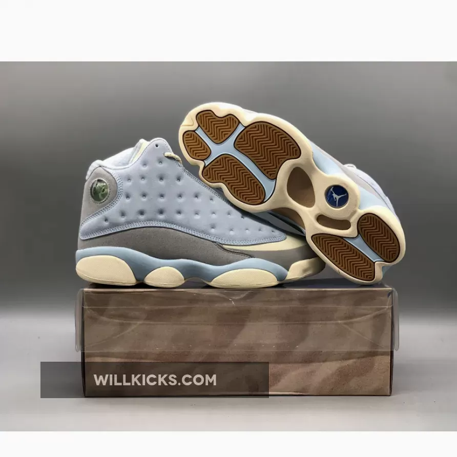 SoleFly x Air Jordan 13 University Blue/Sail-Cool Grey DX5763-100, solefly air jordan 13