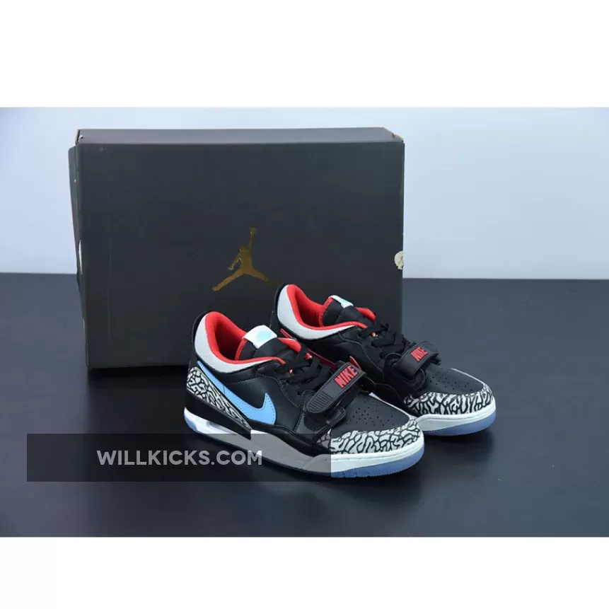 Jordan Legacy 312 Low Chicago Flag Black/Blue-Red CD7069-004 - jordan legacy 312 low chicago red