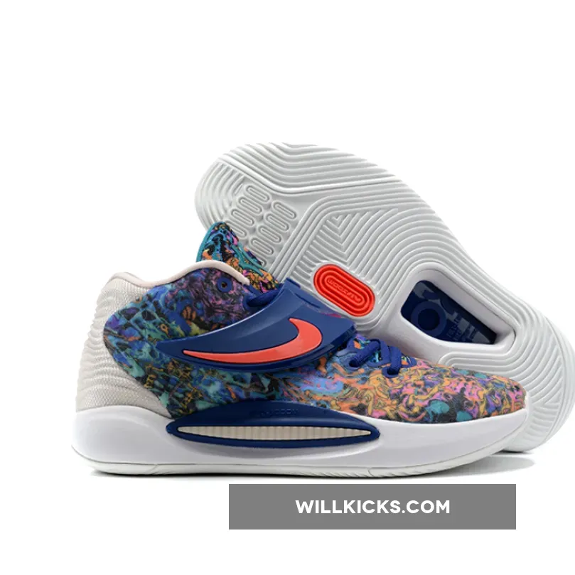 Nike KD 14 Deep Royal Blue/Pale Coral/Coconut Milk nike kd 14 royal blue
