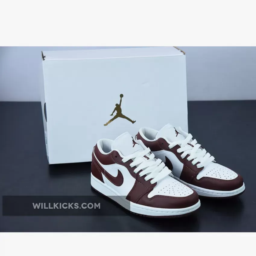 Air Jordan 1 Low White/Bronze Eclipse - bronze eclipse