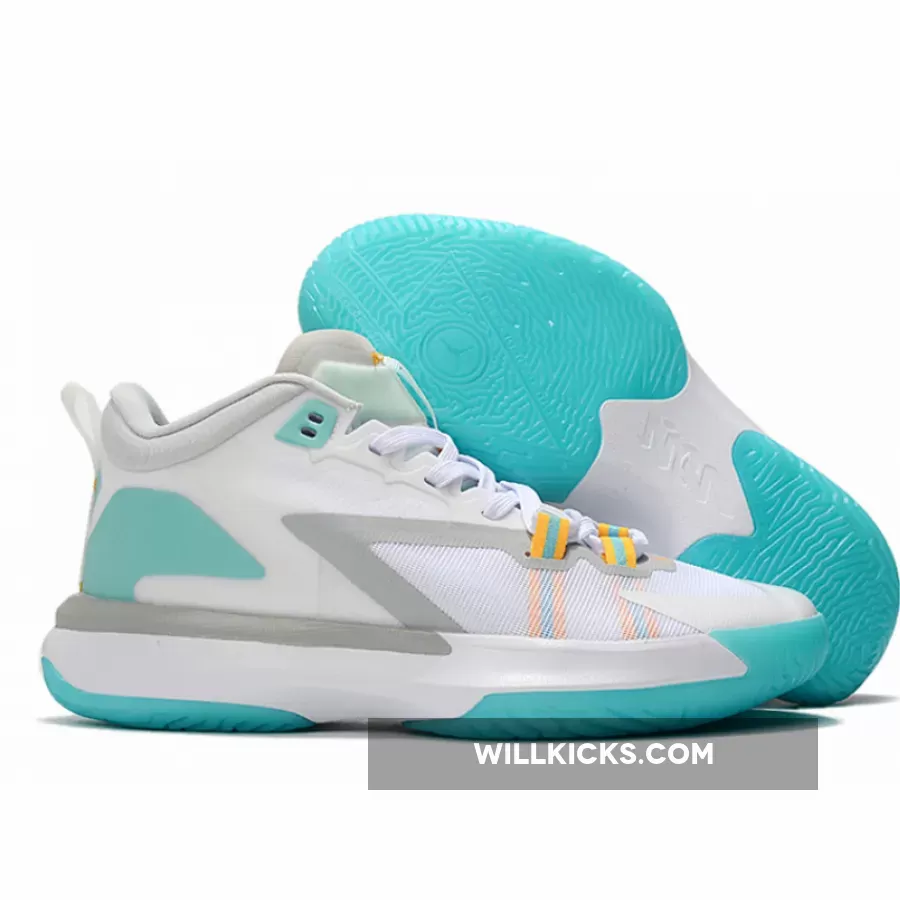Jordan Zion 1 'White Dynamic Turquoise' DA3130-101 #zion 1 turquoise