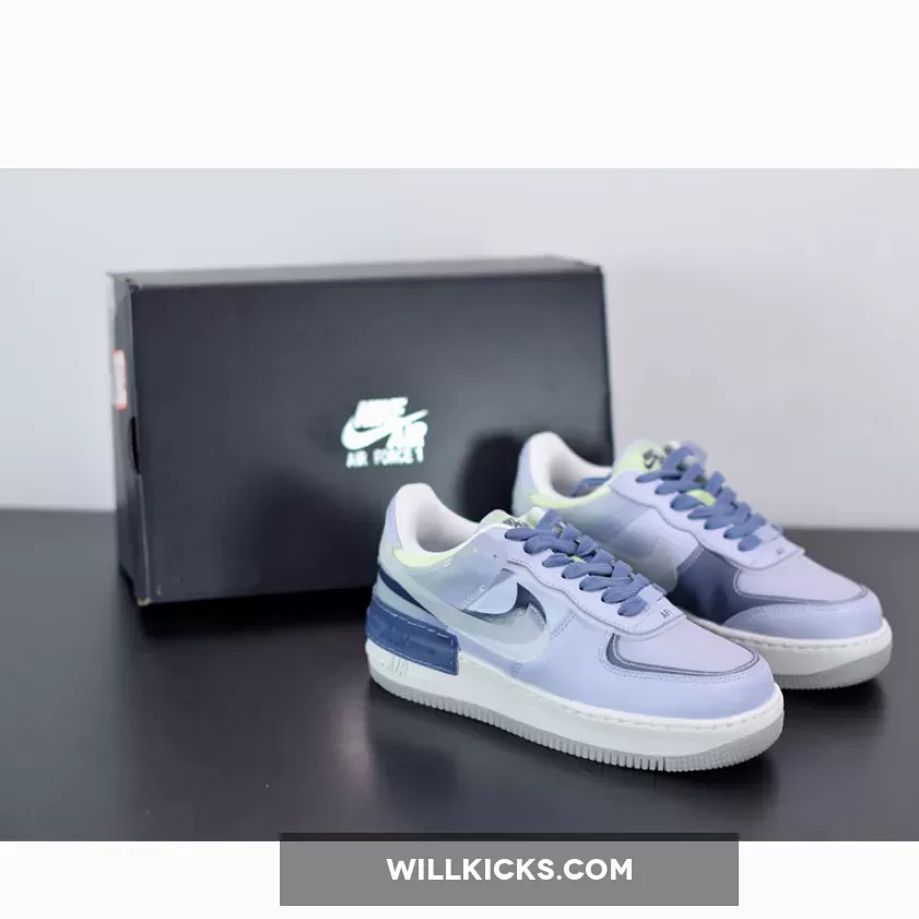 Nike Air Force 1 Shadow SE Ghost World Indigo WMNS CK6561-001 #ghost air force 1