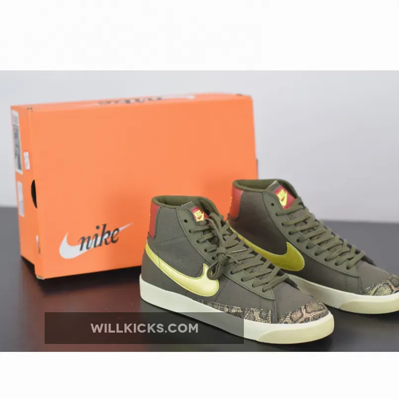 Nike Blazer Mid 77 'Olive Snakeskin' CZ0462-200 / nike blazers snakeskin