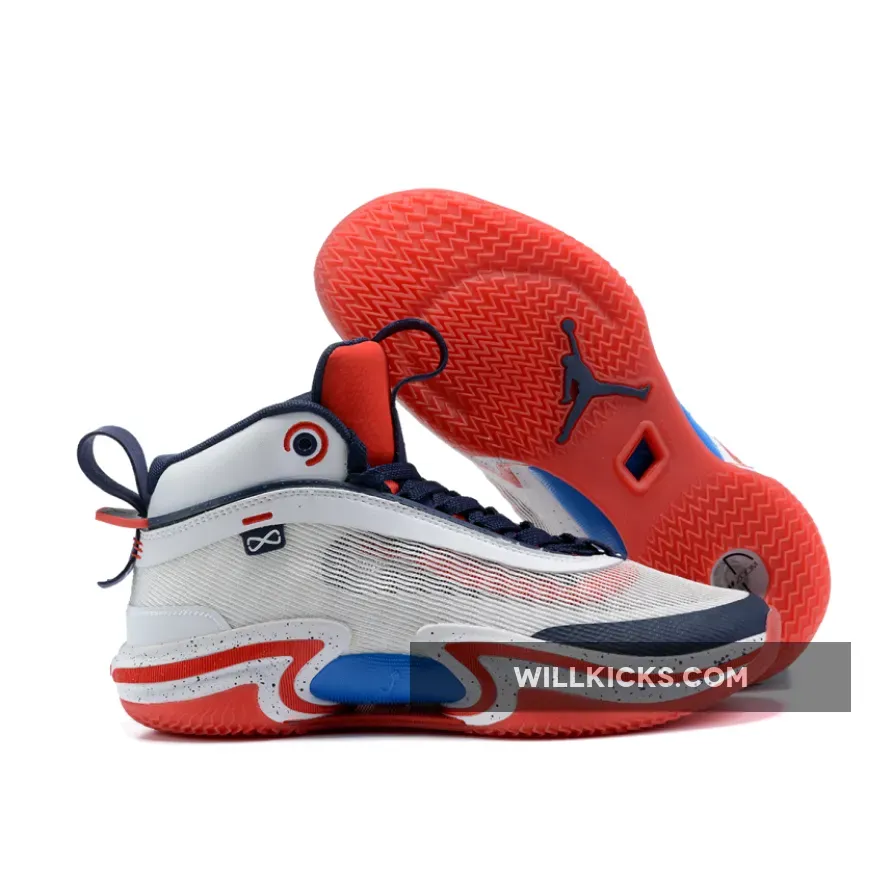 Air Jordan 36 White Red Blue Navy 1675865455 Brand New