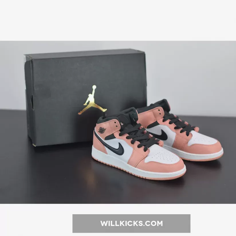 Air Jordan 1 Mid 'Pink Quartz' 555112-603 / jordan 1 quartz