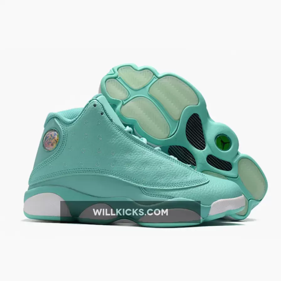 Air Jordan 13 GS 'What Is Love' Green Glow 888165-322 / jordan 13 what is love