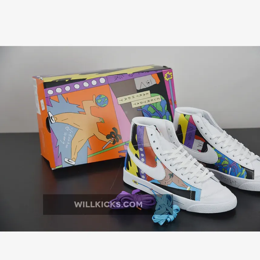 Ruohan Wang x Nike Blazer Mid ’77 Flyleather QS | RUOHAN WANG BLAZER