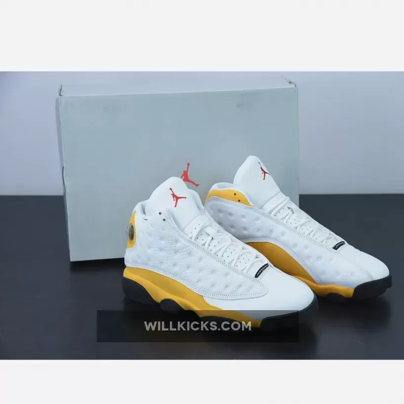 Air Jordan 13 White/University Red-Del Sol-Black 414571-167 - jordan 13 white university red