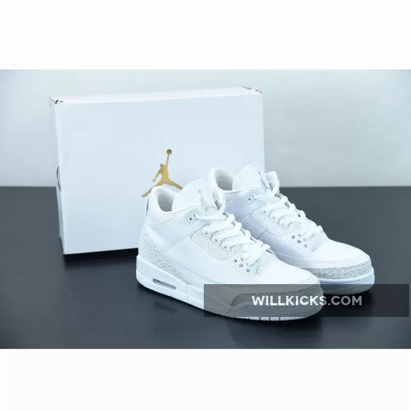 Air Jordan 3 Pure White 136064-111 #jordan 111