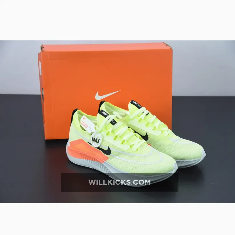 Nike Zoom Fly 4 Barely Volt/Black/Hyper Orange | NIKE JA 4