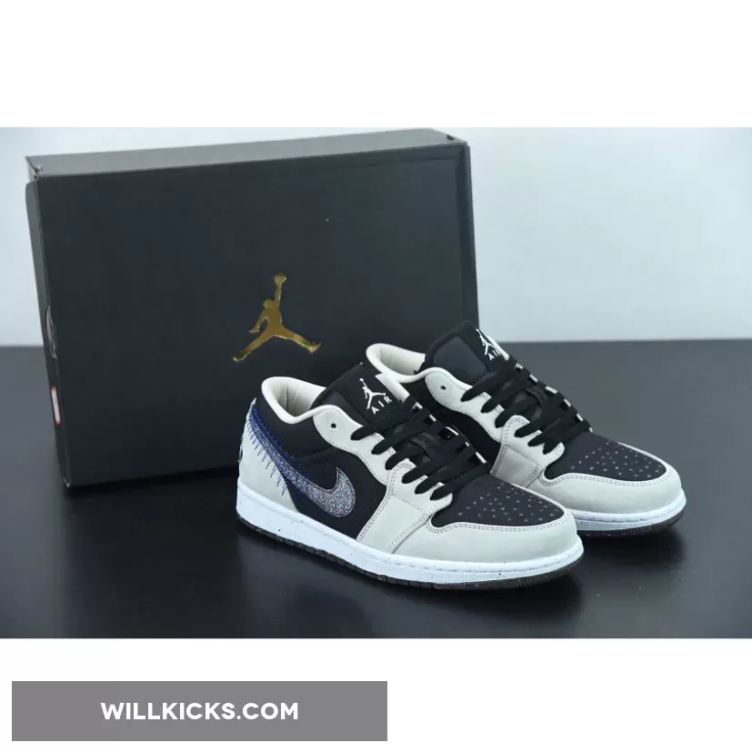 Air Jordan 1 Low 'Crater' Black Grey DM4657-001 #air jordan low crater