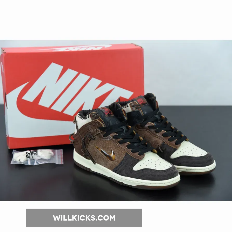 Bodega Dunks High / Bodega x Nike Dunk High 'Legend' Fauna Brown/Rustic/Multi-Color CZ8125-200