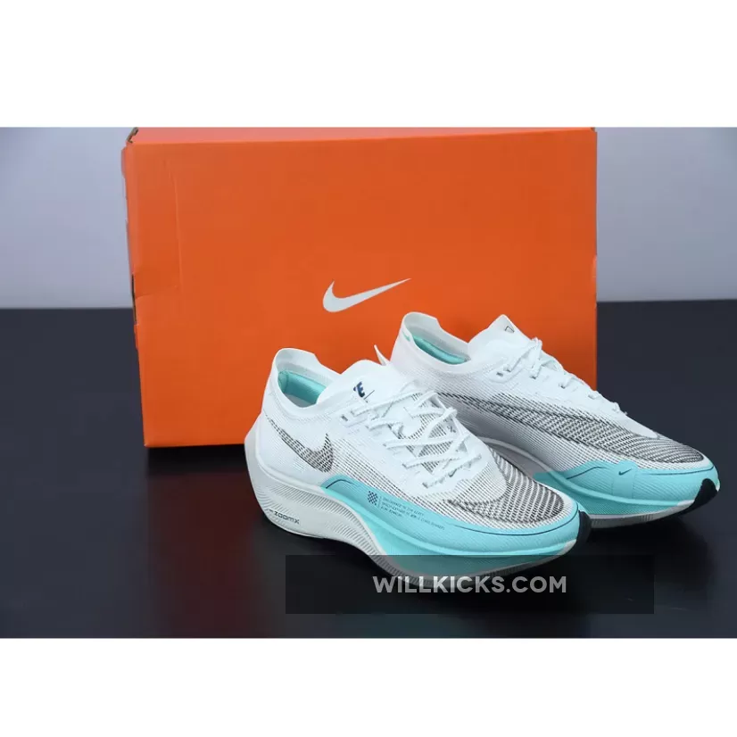 Nike ZoomX Vaporfly Next% 2 White/Black-Aurora Green CU4123-101 #nike vaporfly next 2 aurora green