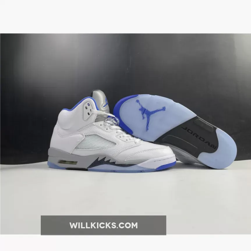 Air Jordan 5 Retro White/Stealth-Black-Hyper Royal DD0587-140