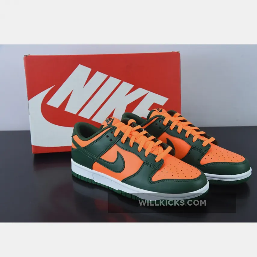 For Sale Miami Nike Dunk Low 'Miami Hurricanes' Team Dark Green/Team Orange-White DD1391-300