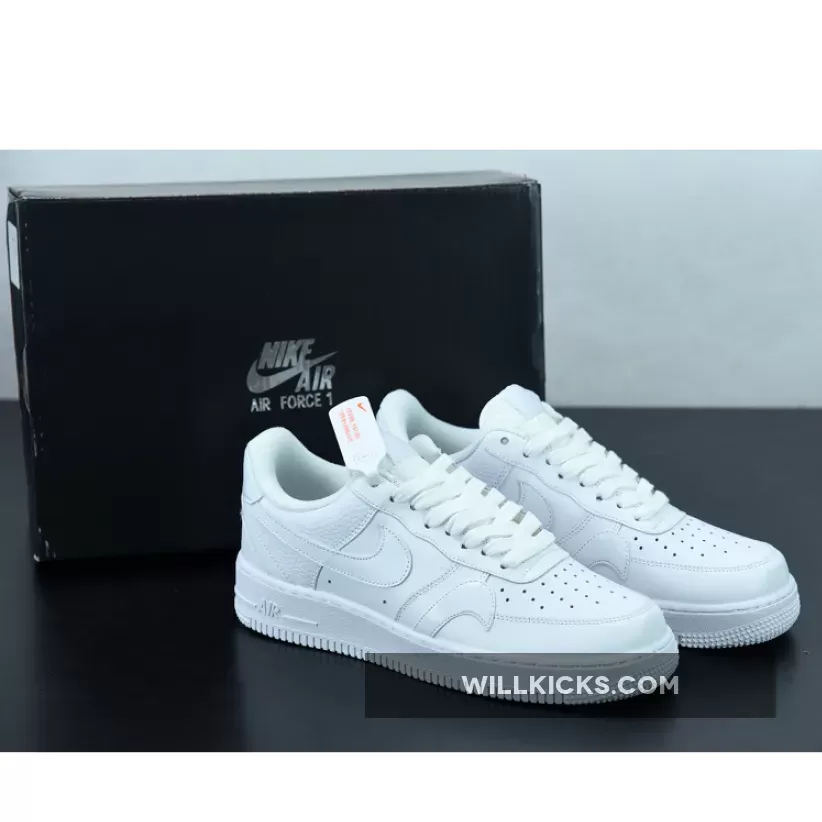 Nike Air Force 1 07 LV8 Misplaced Swooshes White CK7214-100