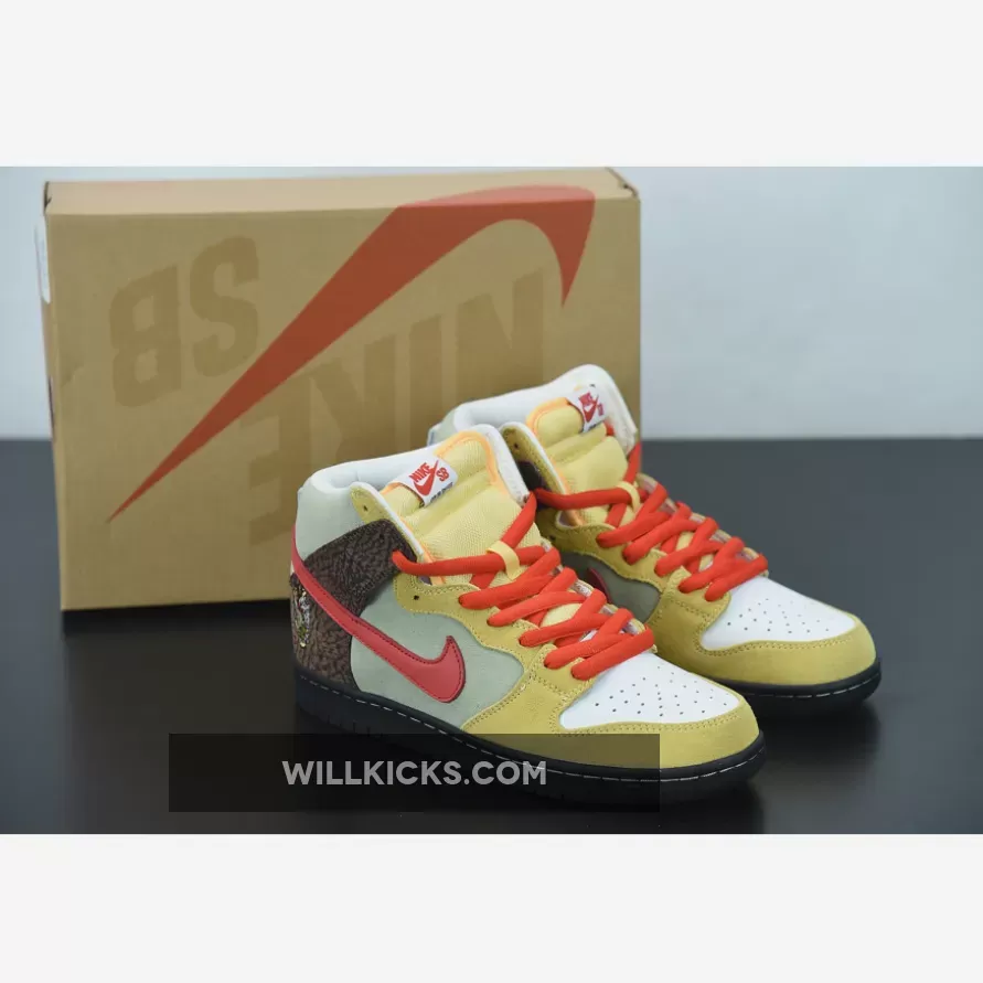 Color Skates x Nike SB Dunk High 'Kebab and Destroy' CZ2205-700 / kebab and destroy