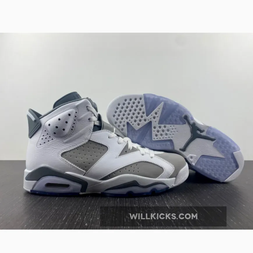 Air Jordan 6 White/Medium Grey-Cool Grey CT8529-100 #jordan 6 grey release date