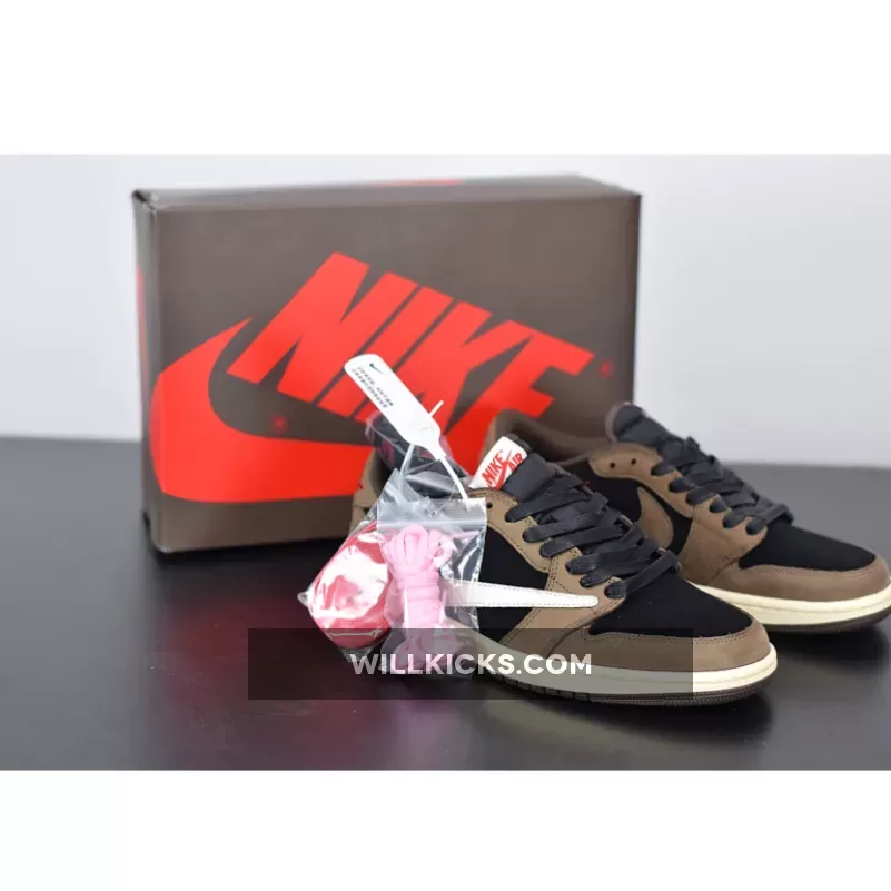 Travis Scott x Air Jordan 1 Low OG SP 'Dark Mocha' CQ4277-001 / travis scott mocha dunks