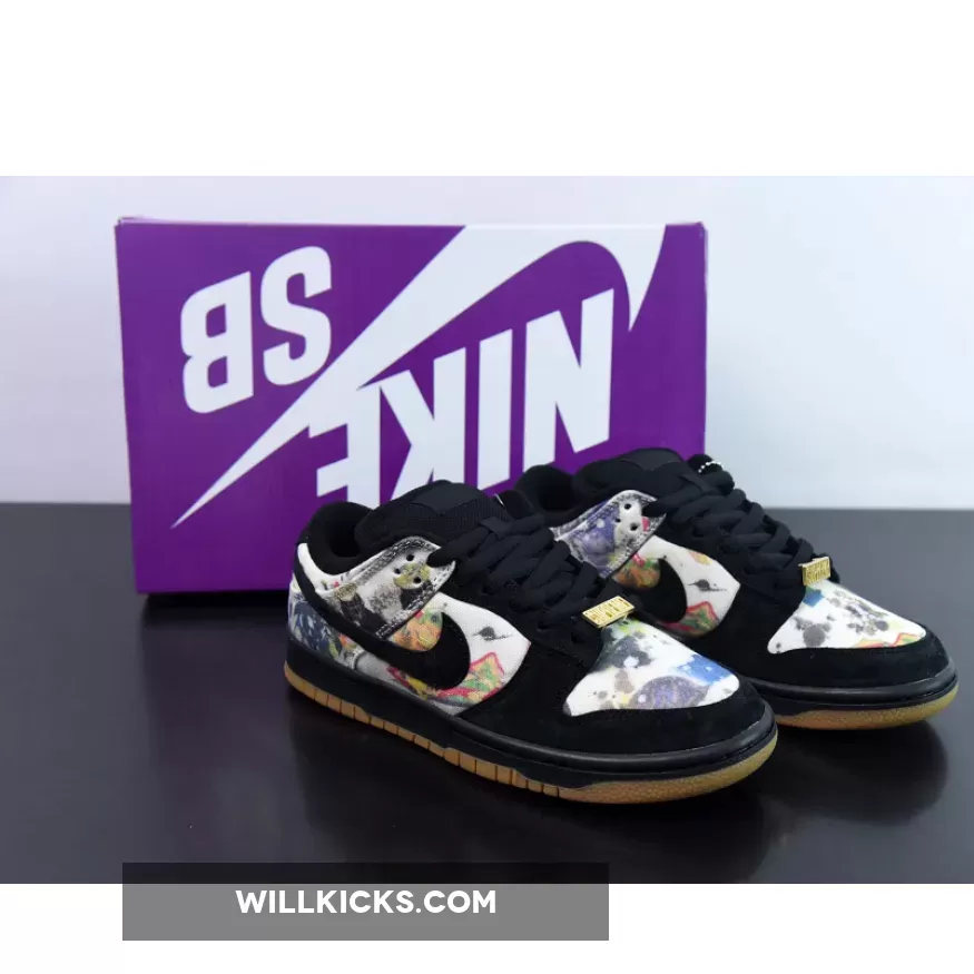 Supreme Nike Air Max / Supreme X Nike SB Dunk Low 'Rammellzee' Black Multi-Color FD8778-001