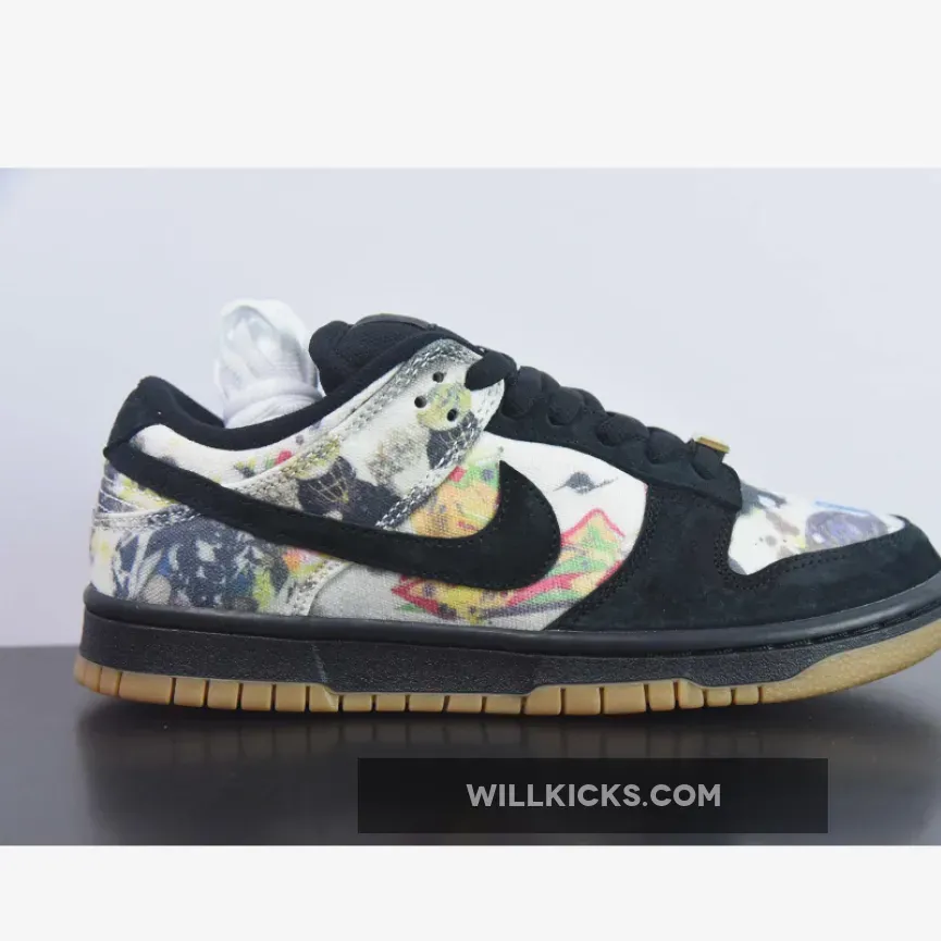 Supreme Nike Air Max / Supreme X Nike SB Dunk Low 'Rammellzee' Black Multi-Color FD8778-001