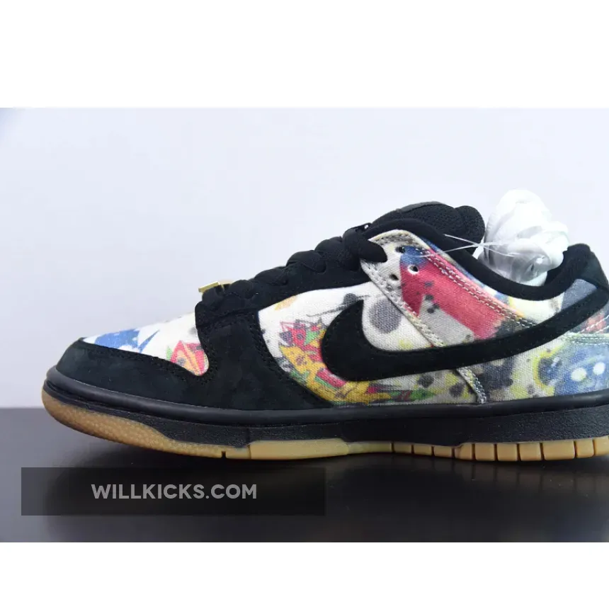 Supreme Nike Air Max / Supreme X Nike SB Dunk Low 'Rammellzee' Black Multi-Color FD8778-001
