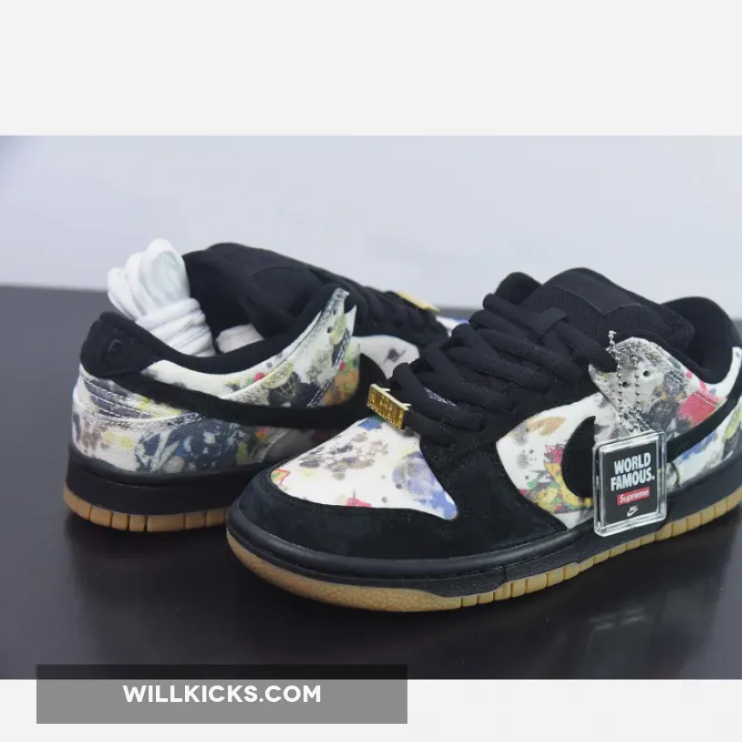 Supreme Nike Air Max / Supreme X Nike SB Dunk Low 'Rammellzee' Black Multi-Color FD8778-001