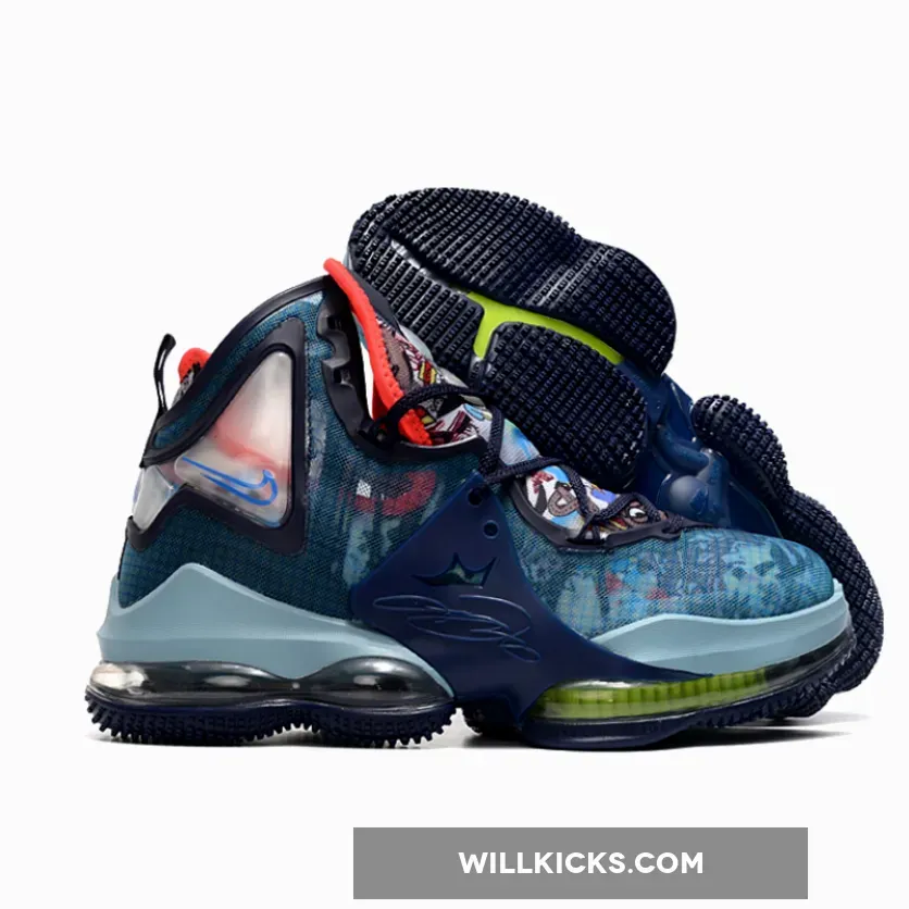 Nike LeBron 19 Fast Food Blue/Red DC9340-400 / blue and red lebrons