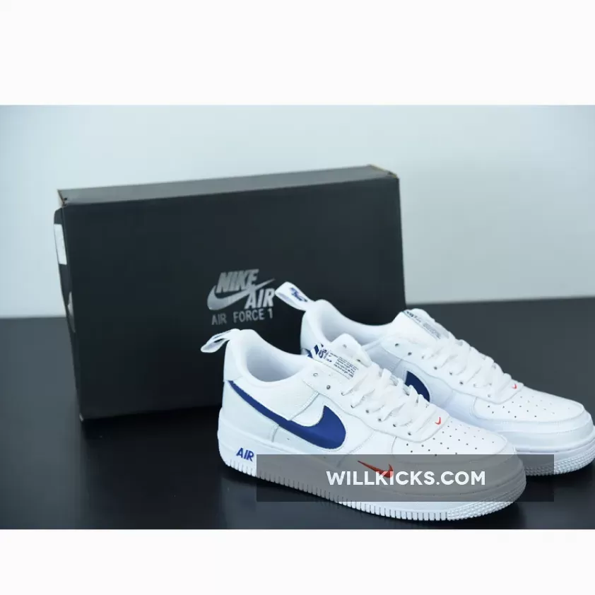 Nike Air Force 1 Low White Navy / Nike Air Force 1 Low 'Patriotic' White Navy DJ6887-100