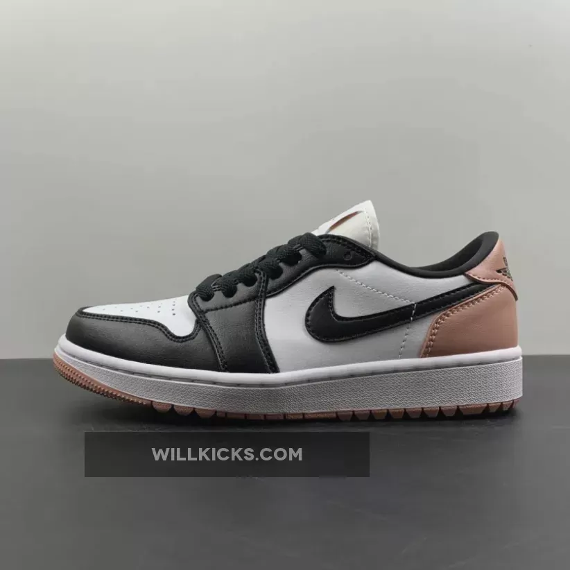Air Jordan 1 Low Golf White/Black-Rust Pink DD9315-106 For Sale