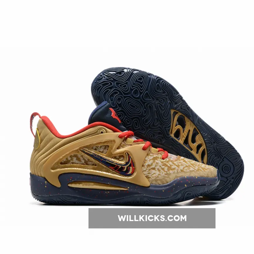 Nike KD 15 'Olympic' Metallic Gold/Midnight Navy #kd15 olympic