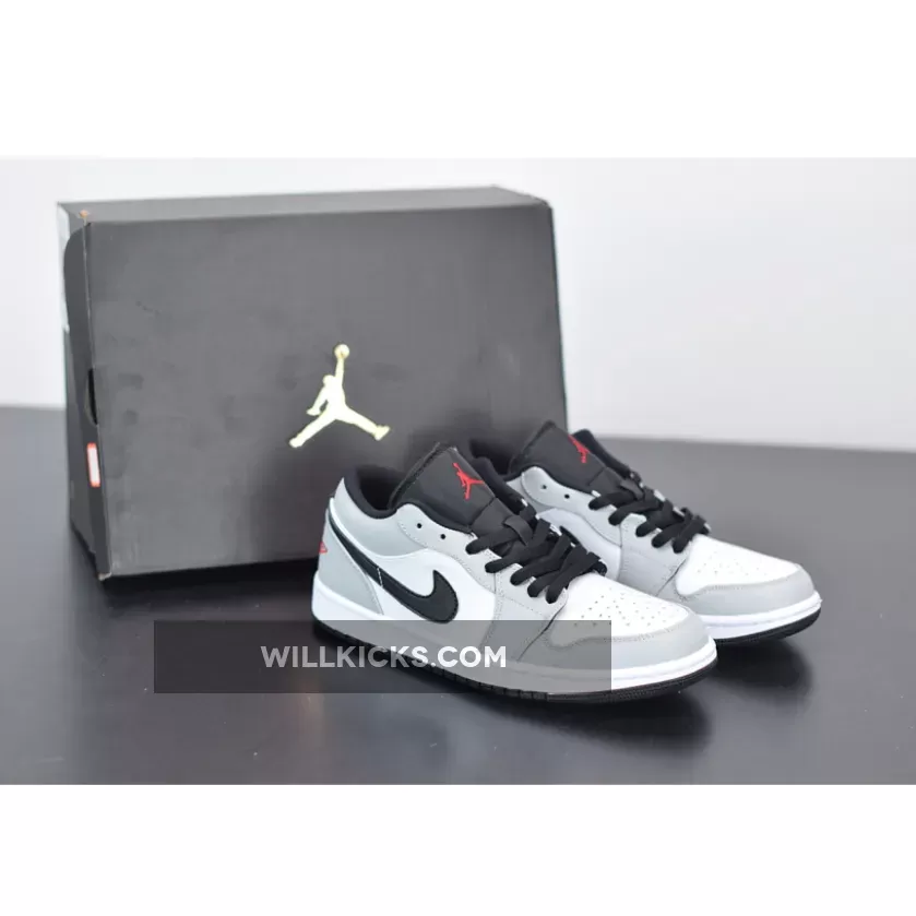 Air Jordan 1 Low Light Smoke Grey 553558-030 - jordan 1 smoke grey lows