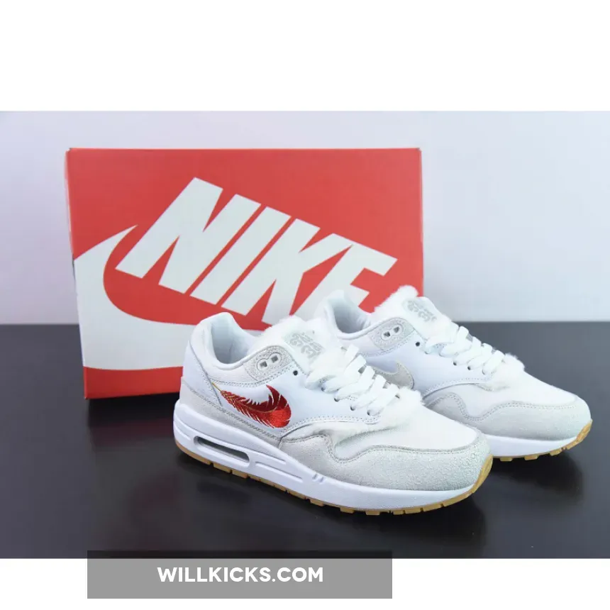 Nike Air Max 1 'The Bay' White/University Red / Yellow And Green Air Max FJ4451-100