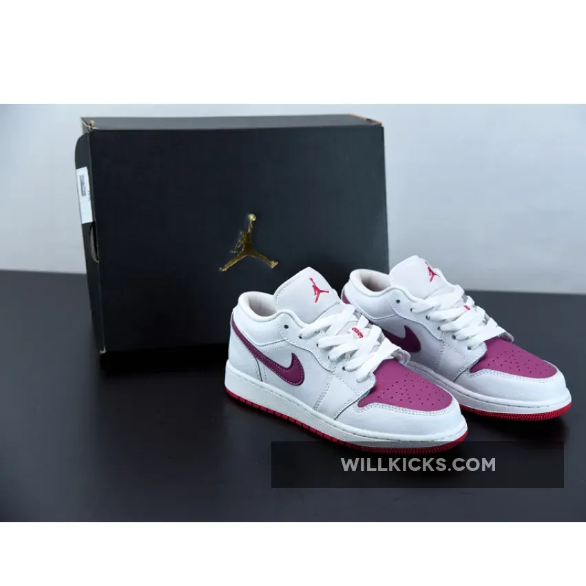 Air Jordan 1 Low GS 'White Berry' 554723-161 / jordan 1 berry