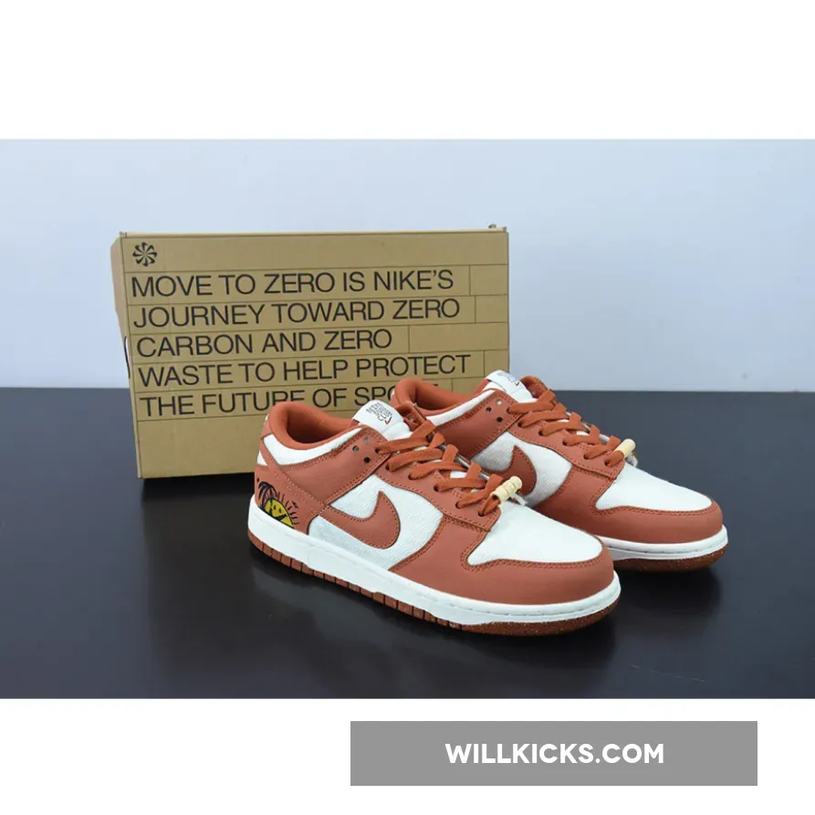 Nike Dunk Low Sunrise - Nike Dunk Low 'Sun Club' White Brown DR5475-100