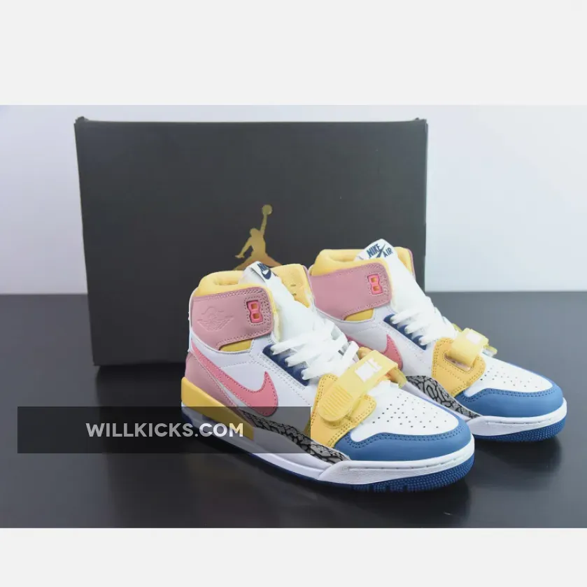 Jordan Legacy 312 Pink / Jordan Legacy 312 White Coral Pink French Blue FD9909-161